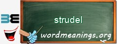 WordMeaning blackboard for strudel